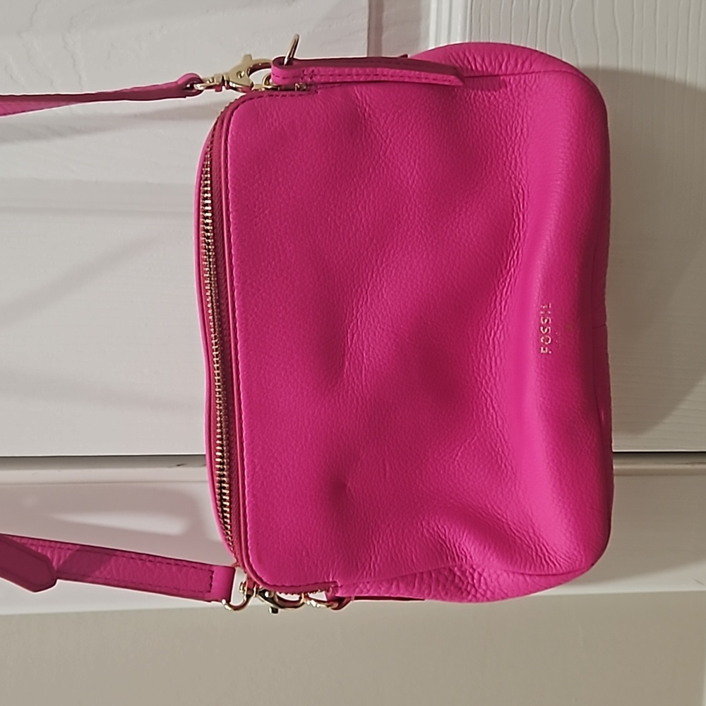 Fossil, pink, crossbody bag
